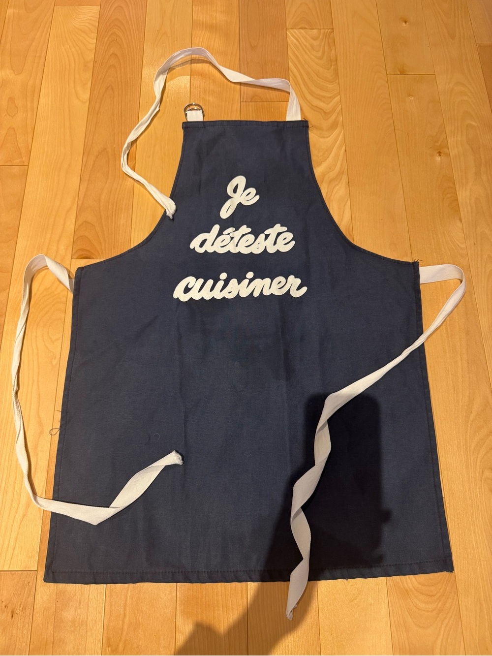 Short kitchen apron - Je déteste cuisiner